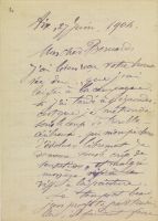 Letter from Paul Cézanne to Emile Bernard dated 27 June 1904 (4 pages)